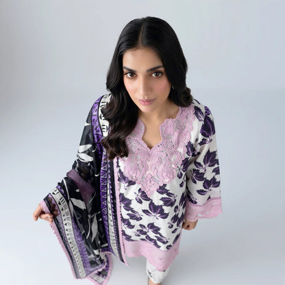 Aiza Lilac Floral Suit - Libaas Copenhagen
