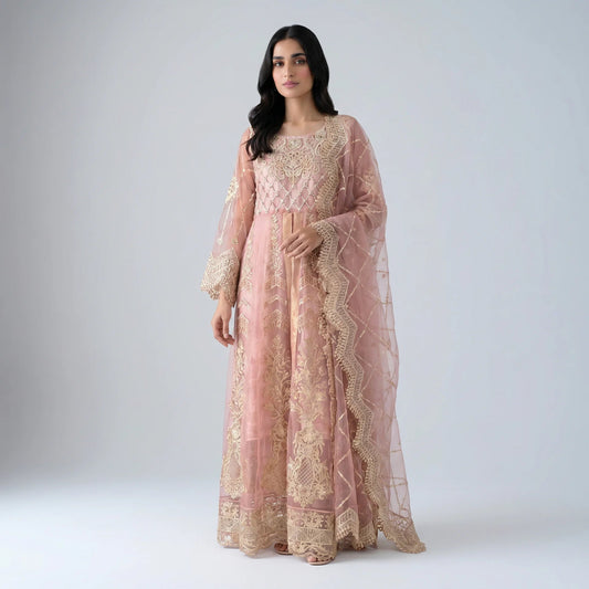 Alina Rose Gold Gown - Libaas Copenhagen
