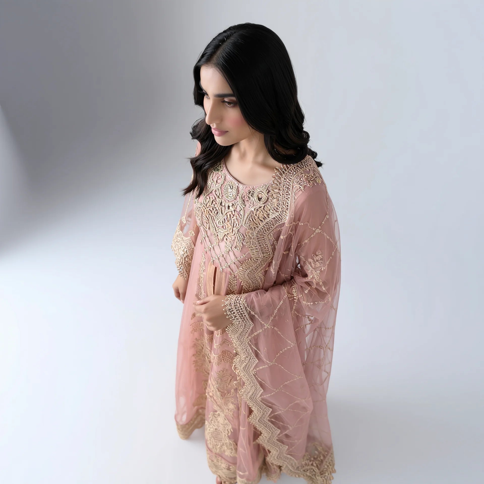 Alina Rose Gold Gown - Libaas Copenhagen