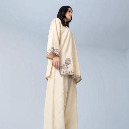 Almirah embroidered short shirt with plazo - Libaas Copenhagen
