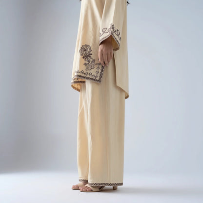 Almirah embroidered short shirt with plazo - Libaas Copenhagen