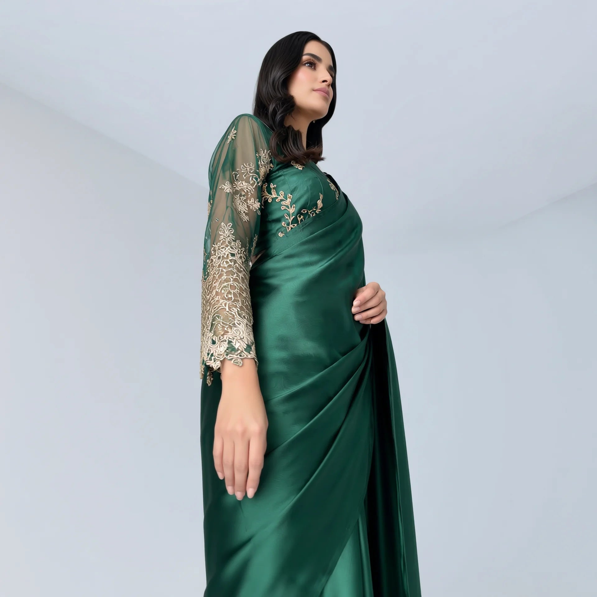 Amani Emerald Saree - Libaas Copenhagen