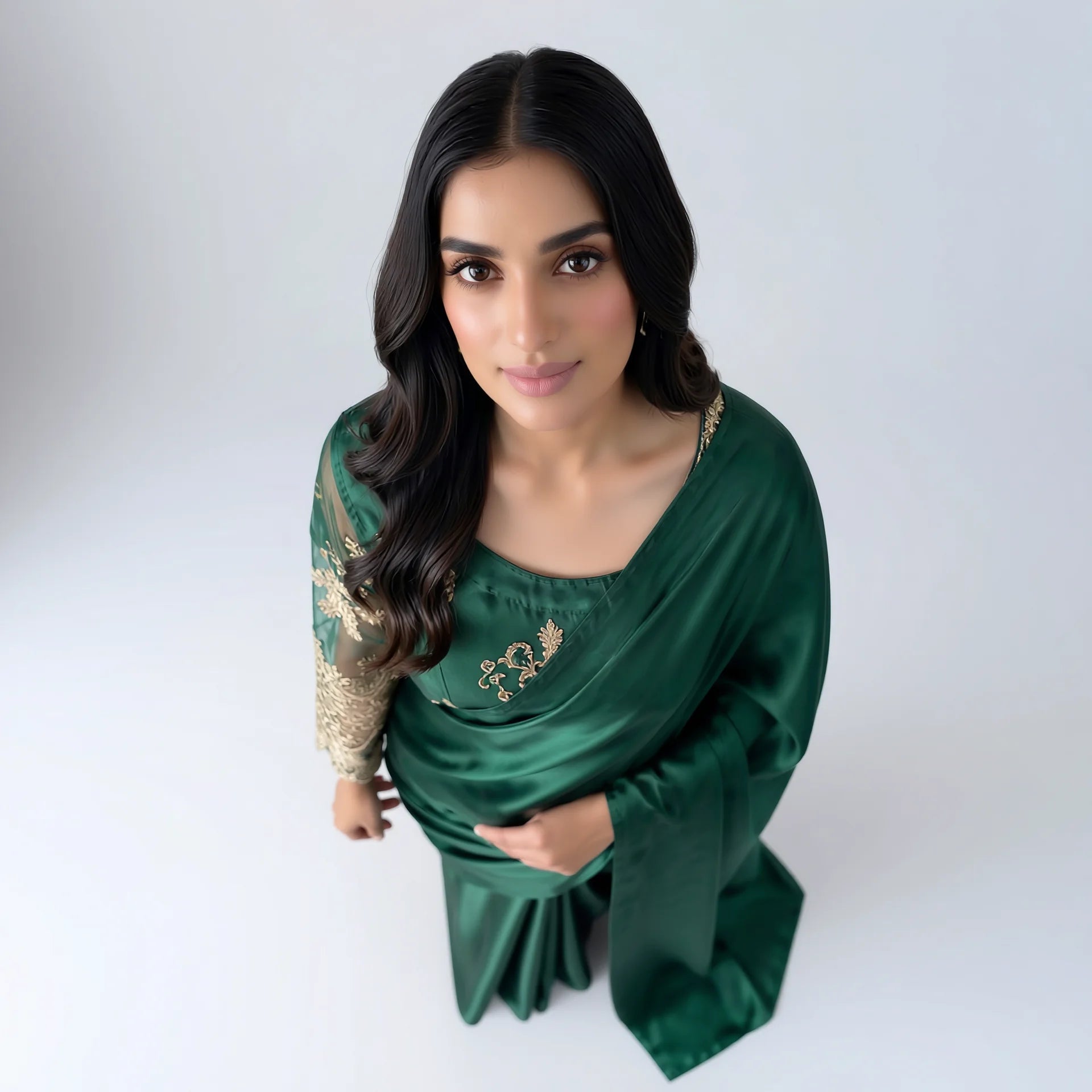 Amani Emerald Saree - Libaas Copenhagen