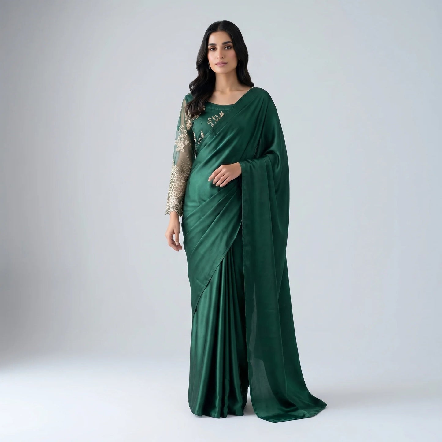 Amani Emerald Saree - Libaas Copenhagen