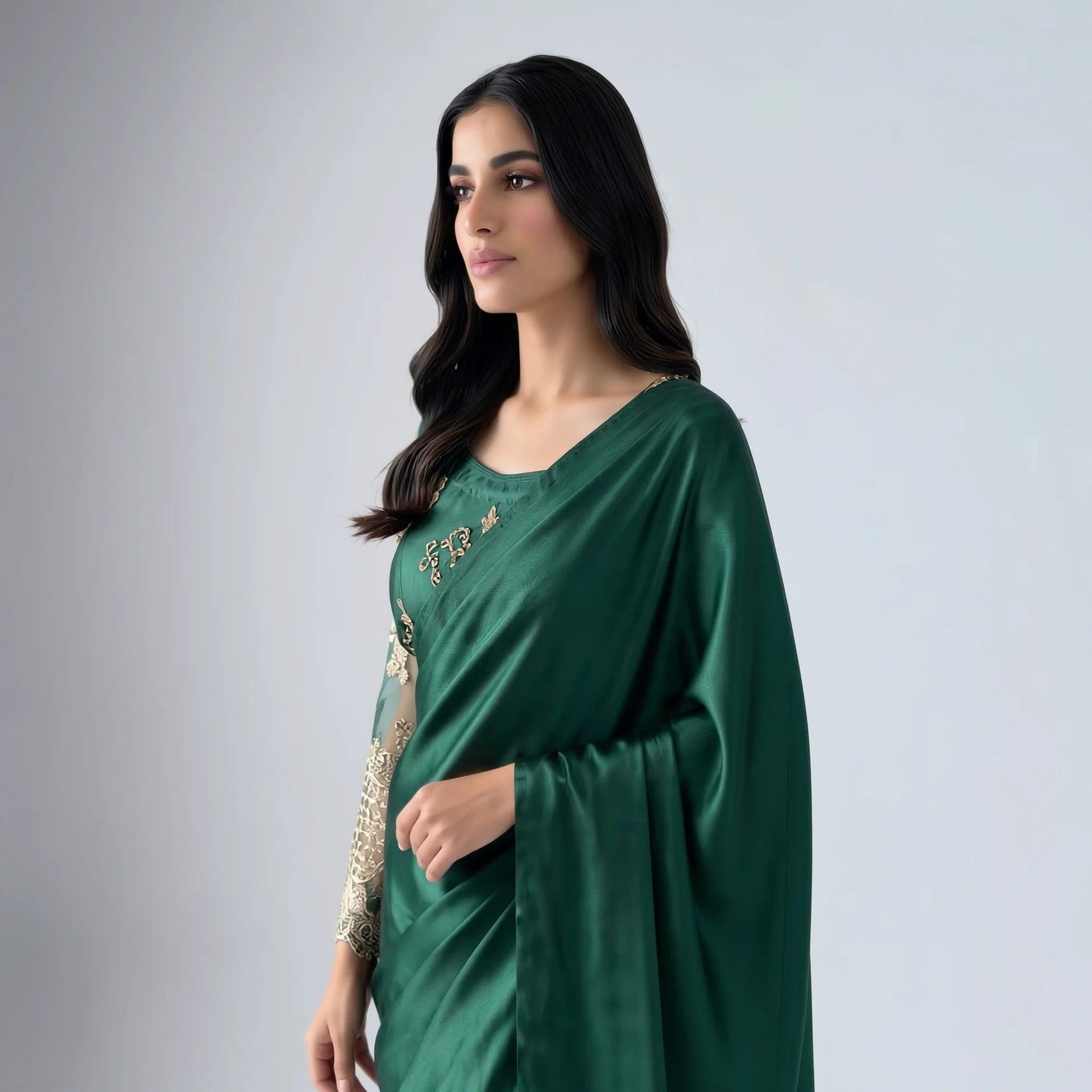 Amani Emerald Saree - Libaas Copenhagen