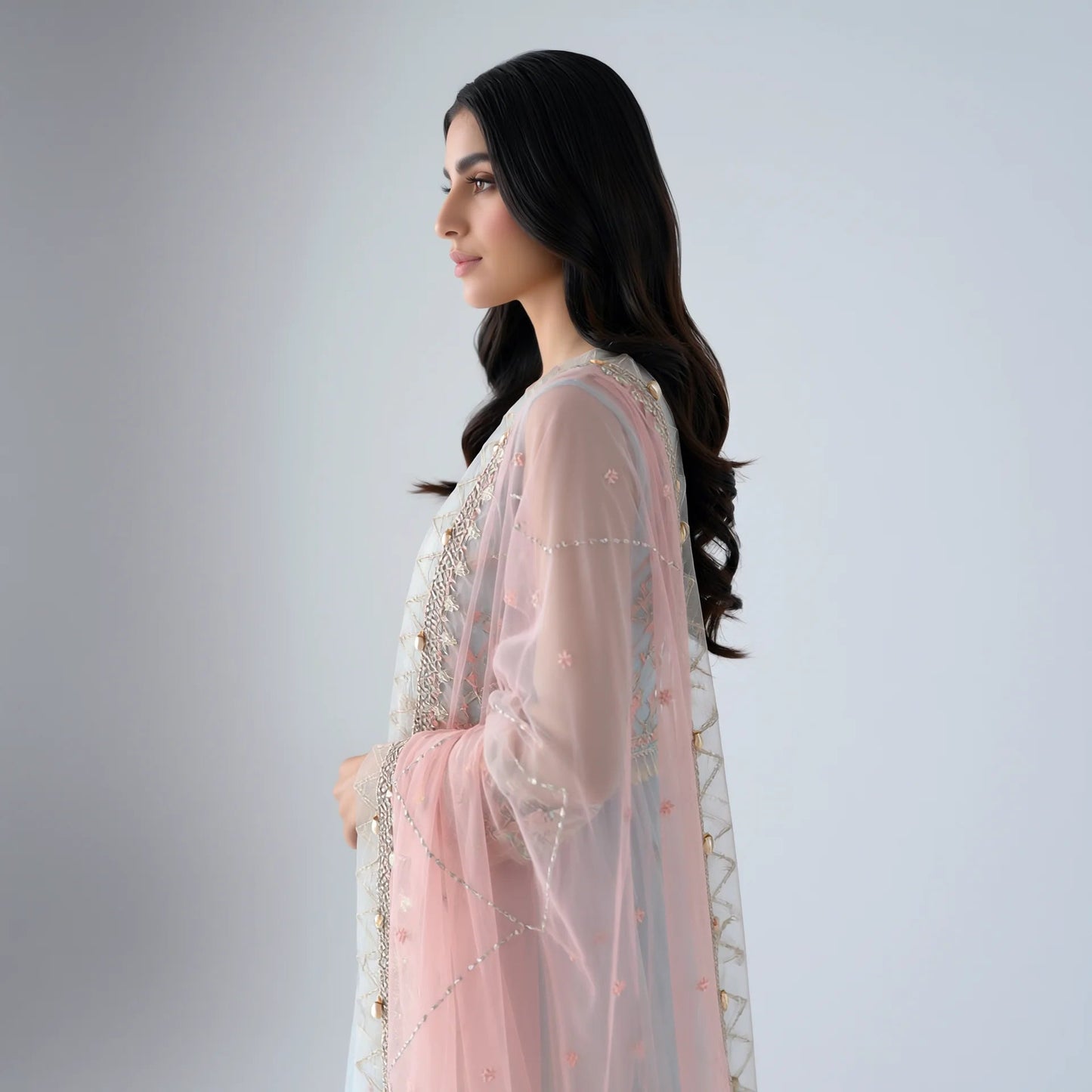 Lina Blue & Blush Suit - Libaas Copenhagen