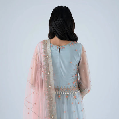 Lina Blue & Blush Suit - Libaas Copenhagen