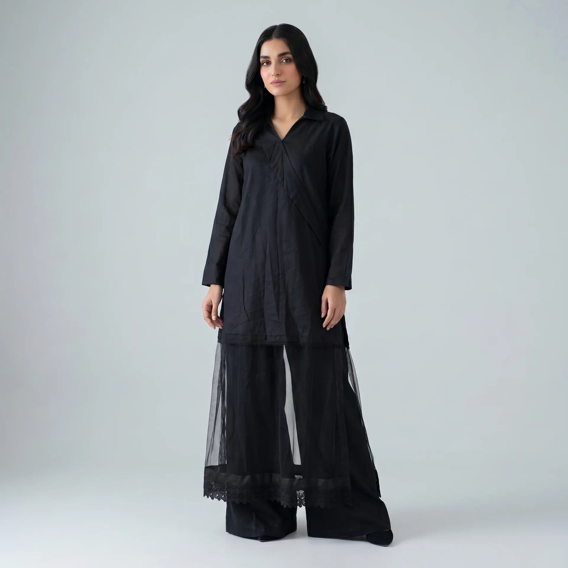 Noir Layered Suit - Libaas Copenhagen