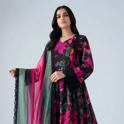 Riya Midnight Floral Dress - Libaas Copenhagen
