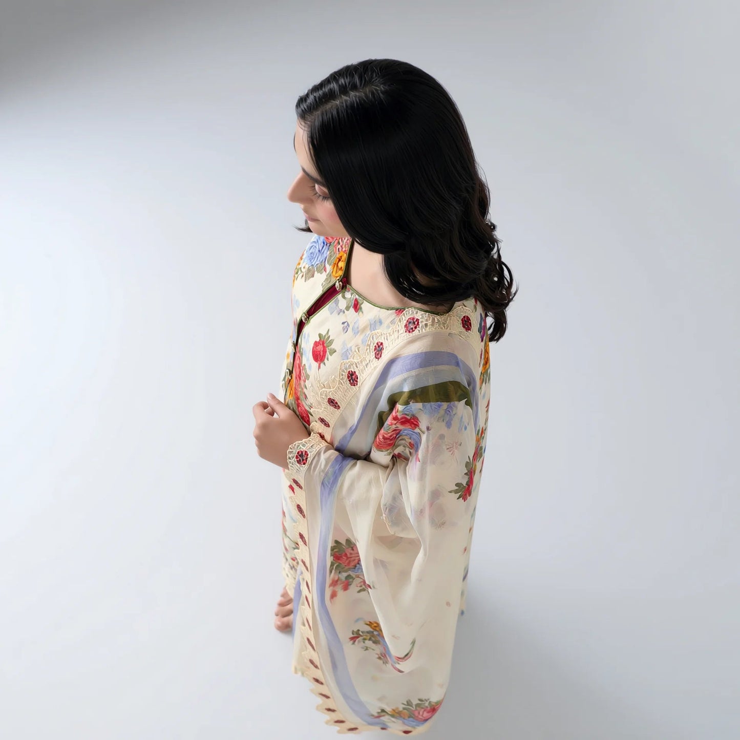 Shabnam Ivory Garden Suit - Libaas Copenhagen