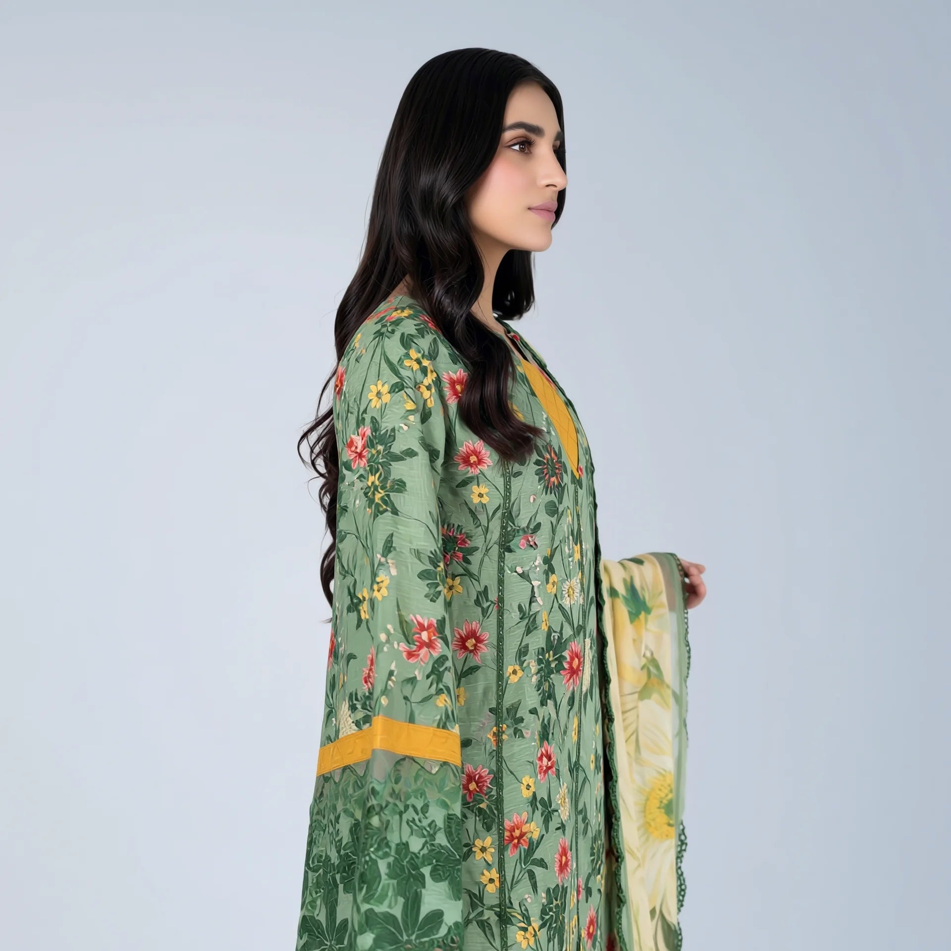 Sienna Sage Floral Suit - Libaas Copenhagen